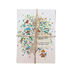 Kiub - Set de 3 carnets a6 portfolio 14,7x10,5 pap bug art