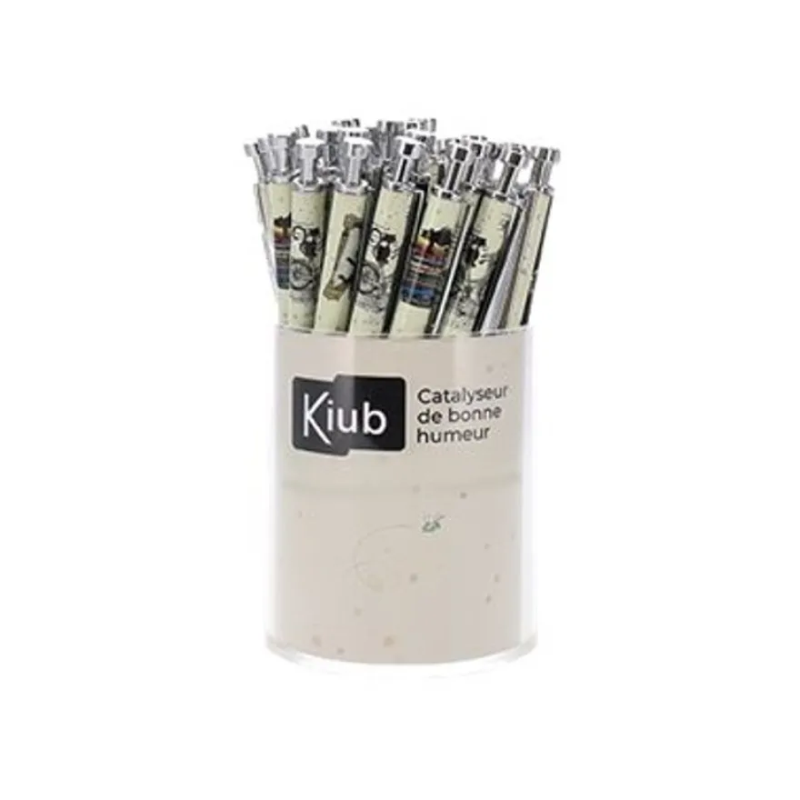 Kiub Bug Art Chat - Stylo à bille - différents modèles disponibles