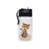 Kiub Kook - Gourde avec paille - 350 ml - chat mignon
