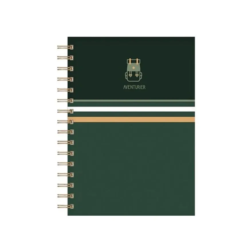 Kiub Pour Lui - Carnet de notes à spirale A5 - ligné - aventurier