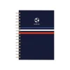 Kiub Pour Lui - Carnet de notes à spirale A5 - ligné - ballon d'or