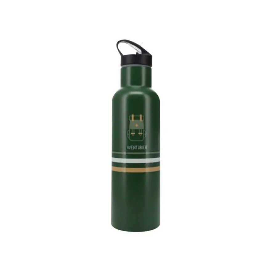 Kiub Pour lui - Gourde bouteille thermique avec bouchon sport - 590 ml - aventurier