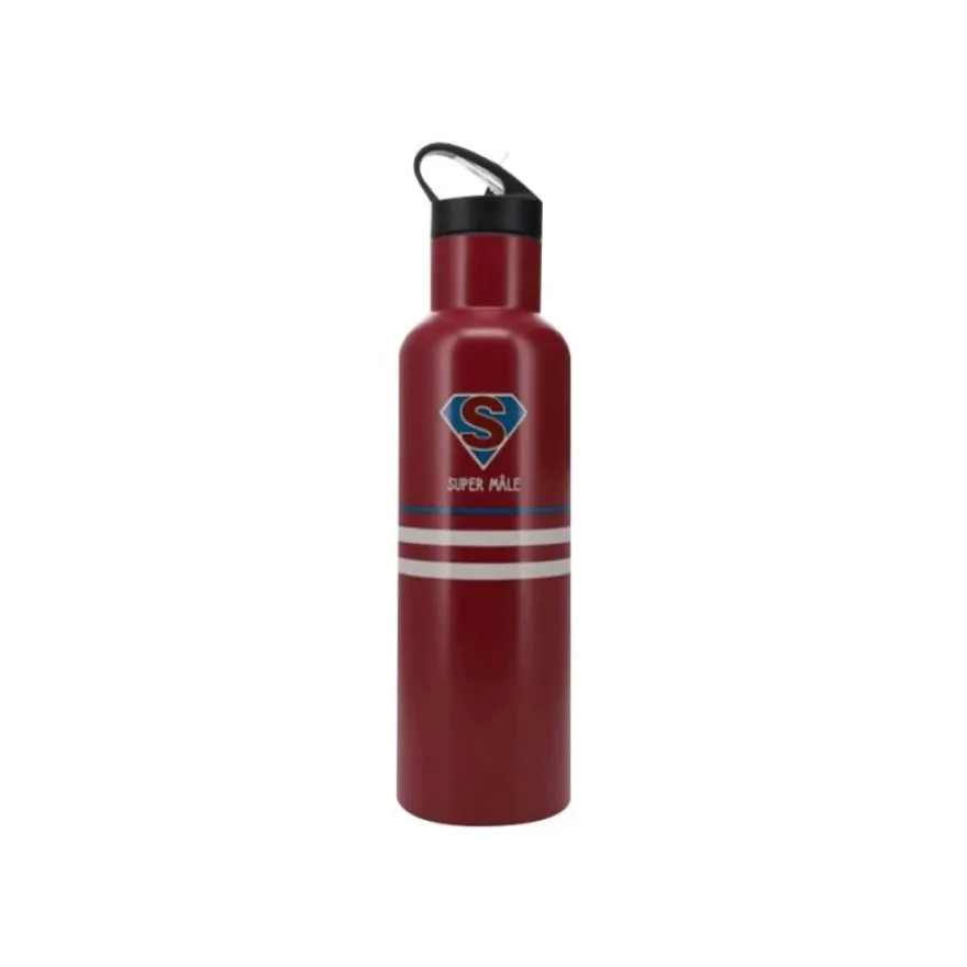 Kiub Pour lui - Gourde bouteille thermique avec bouchon sport - 590 ml - super mâle