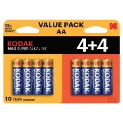 Kodak MAX SUPER - Batterie 8 x type AA - Alcaline