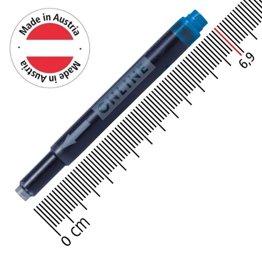Kombi - Cartouches d'encre rouge pour stylos plume standard et stylos plume Lamy