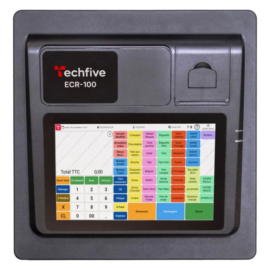La Comptoir - Caisse enregistreuse Techfive (ECR-100) - La caisse enregistreuse avec tiroir