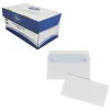 La Couronne - 200 Enveloppes DL 110 x 220 mm - 100 gr - sans fenêtre - blanc - bande auto-adhésive