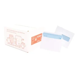 La Couronne - 500 Enveloppes C5 162 x 229 mm - 80 gr - fenêtre cristal 45x100 mm - blanc - bande auto-adhésive