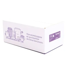 La Couronne - 500 Enveloppes C6 114 x 162 mm - 80 gr - sans fenêtre - blanc - bande auto-adhésive