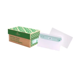 La Couronne - 200 Enveloppes recyclées DL 110 x 220 mm - 80 gr - sans fenêtre - extra blanc - bande auto-adhésive
