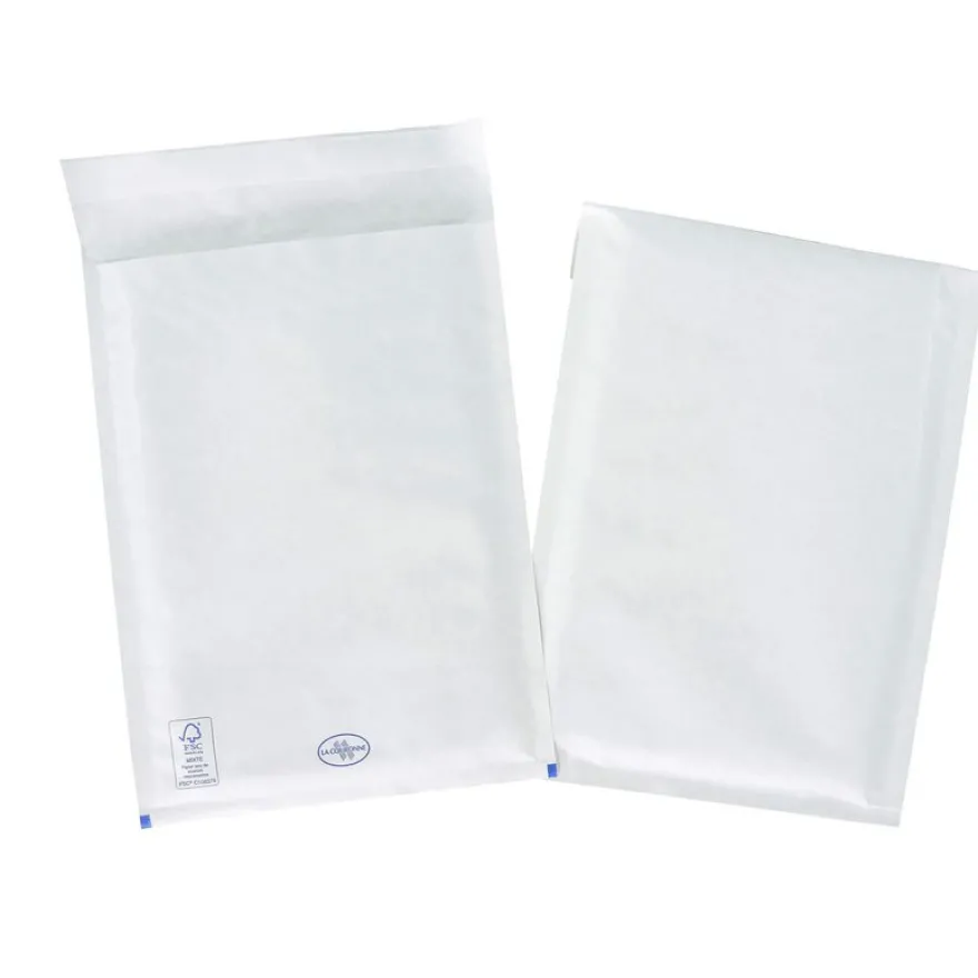 La Couronne - 10 pochettes bulles - 220 x 265 mm - autocollant - blanc
