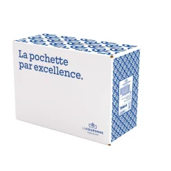 La Couronne - 250 Pochettes C4 229x324mm - 90 gr - fenêtre vitrex 110x50mm - Kraft ADOUR - bande auto-adhésive