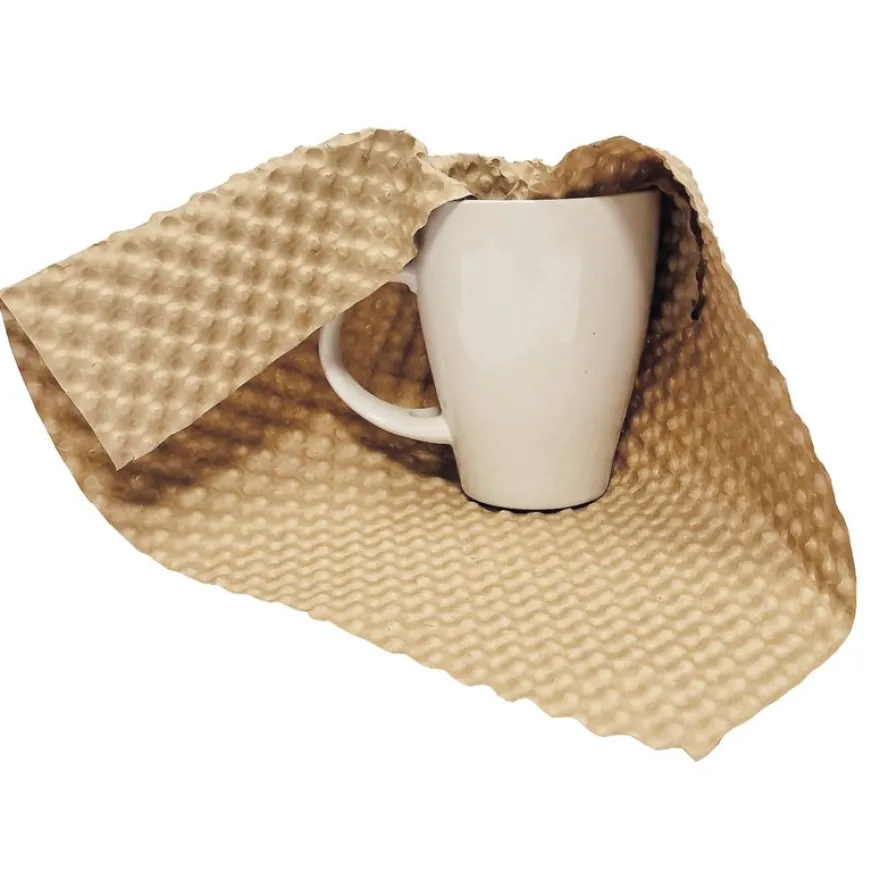La Couronne - Rouleaux bulles d'air 100% papier monocouche - 100cm X 70m - 120 gr - kraft brun