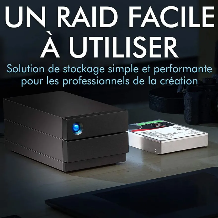 LaCie 2big RAID - disque dur externe - 4To - USB 3.1