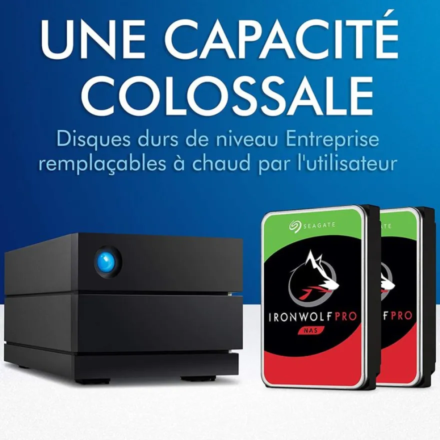 LaCie 2big RAID - disque dur externe - 4To - USB 3.1