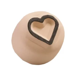 LaDot - Pierre pour tatouage éphémère - en céramique - taille S (2,2 x 2,2 cm) - cœur