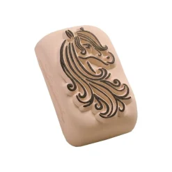 LaDot - Pierre pour tatouage éphémère - en céramique - taille M (2 x 4 cm) - cheval