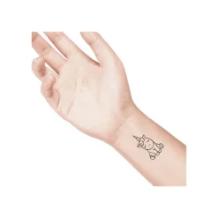 LaDot - Pierre pour tatouage éphémère - en céramique - taille M (2 x 4 cm) - licorne