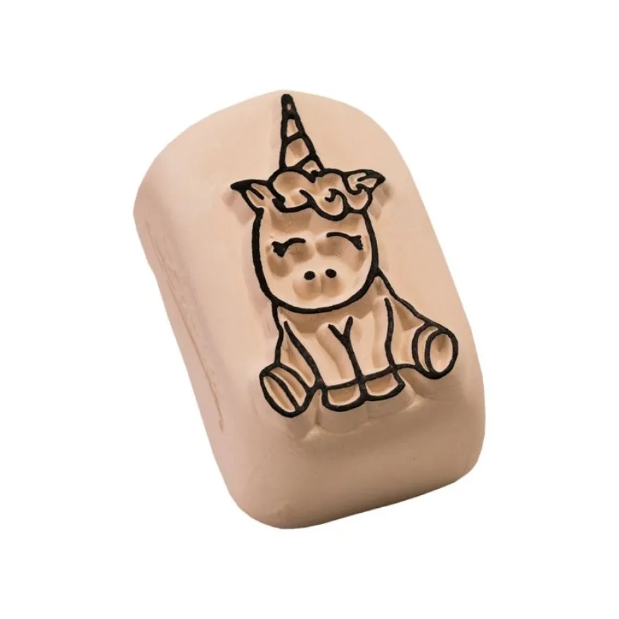 LaDot - Pierre pour tatouage éphémère - en céramique - taille M (2 x 4 cm) - licorne