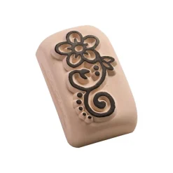 LaDot - Pierre pour tatouage éphémère - en céramique - taille M (2 x 4 cm) - tige de fleur