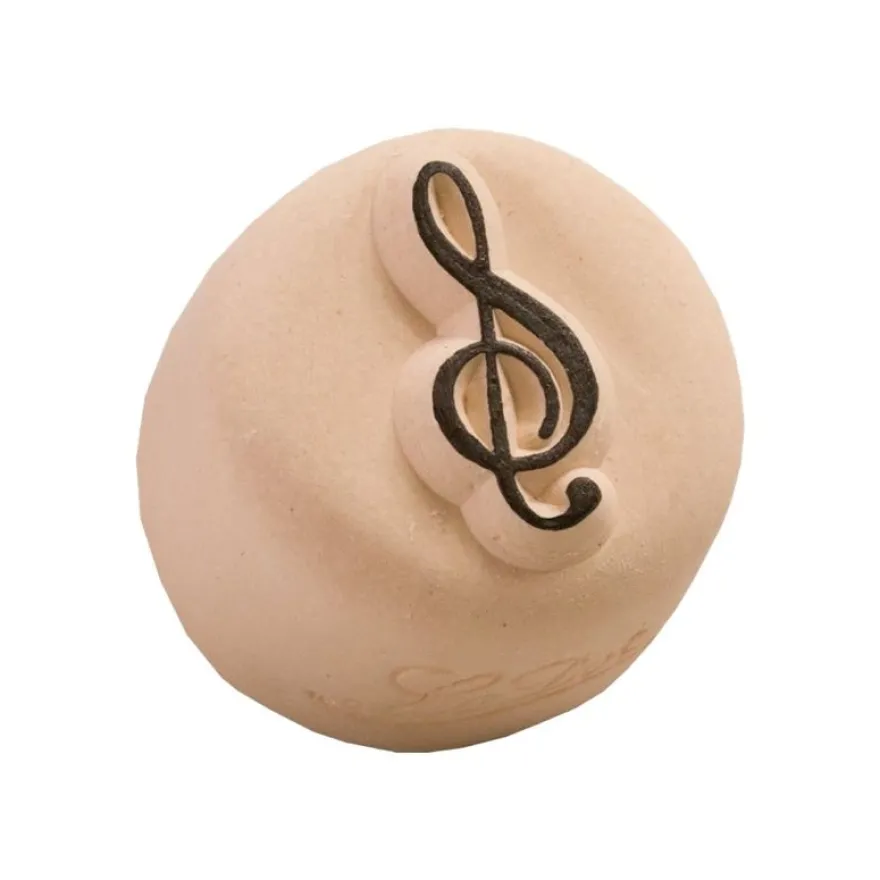 LaDot - Pierre pour tatouage éphémère - en céramique - taille S (2,2 x 2,2 cm) - clef de sol