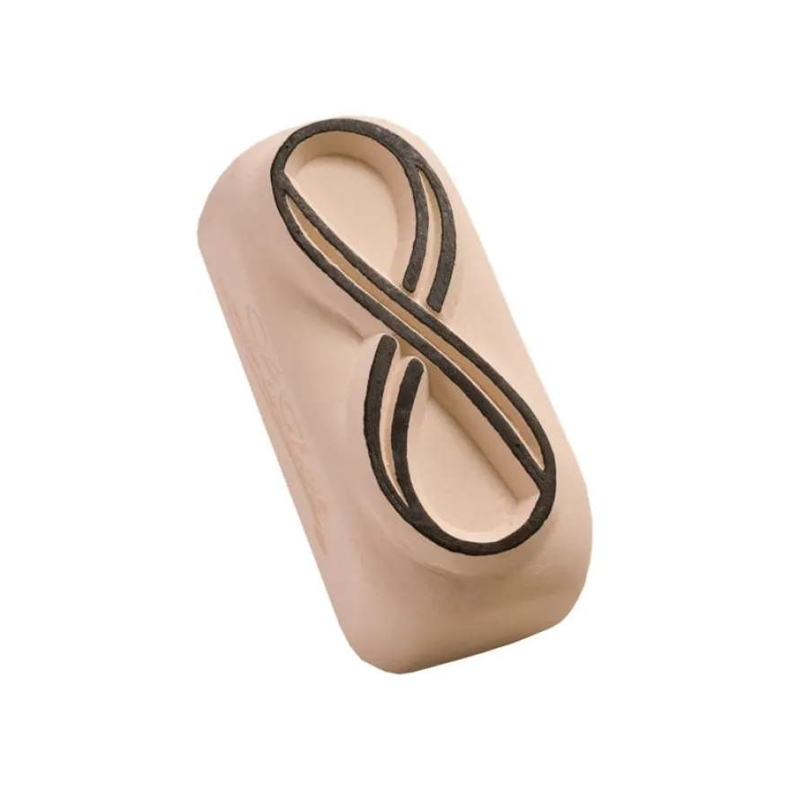 LaDot - Pierre pour tatouage éphémère - en céramique - taille M (2 x 4 cm) - infini
