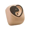 LaDot - Pierre pour tatouage éphémère - en céramique - taille S (2,2 x 2,2 cm) - cœur yin yang