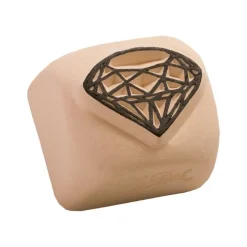 LaDot - Pierre pour tatouage éphémère - en céramique - taille S (2,2 x 2,2 cm) - diamant