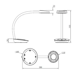 Lampe de Bureau TOBY - noir