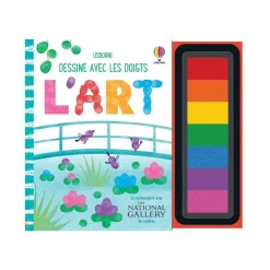 L'art - Dessine avec les doigts - par Dickins Rosie - livre à colorier