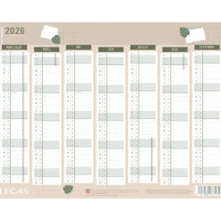 Lecas Brut - Calendrier 7 mois par face - 32 x 42 cm