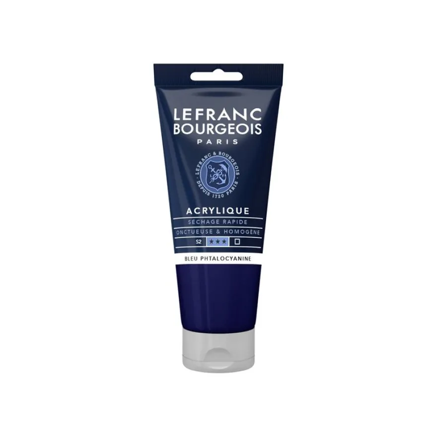 Lefranc & Bourgeois - Peinture acrylique - bleu - 80 ml