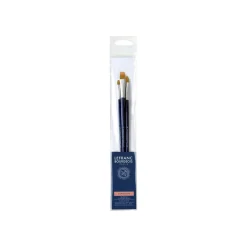 Lefranc Bourgeois - Pack de 3 pinceaux plats - manche long - N° 4, 8, 12