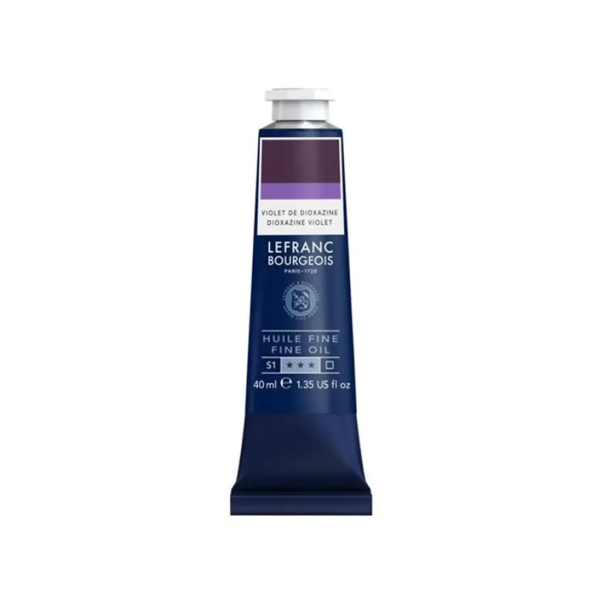 Lefranc Bourgeois - Peinture à l'huile - violet dioxazine - transparent - fine - 40 ml