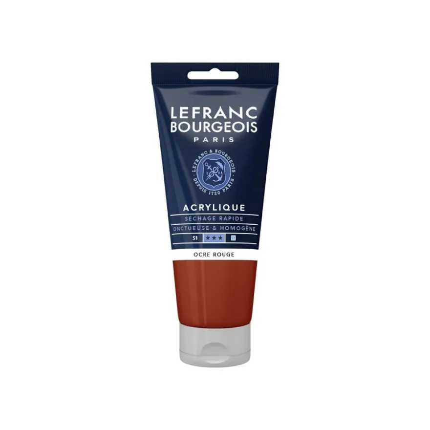 Lefranc Bourgeois - Peinture acrylique - ocre rouge - 80 ml