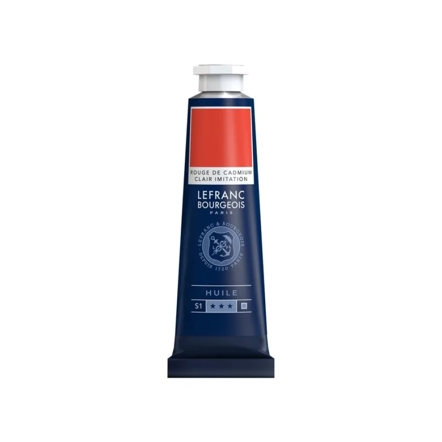 Lefranc Bourgeois - Peinture à l'huile - rouge clair de cadmium - 40 ml