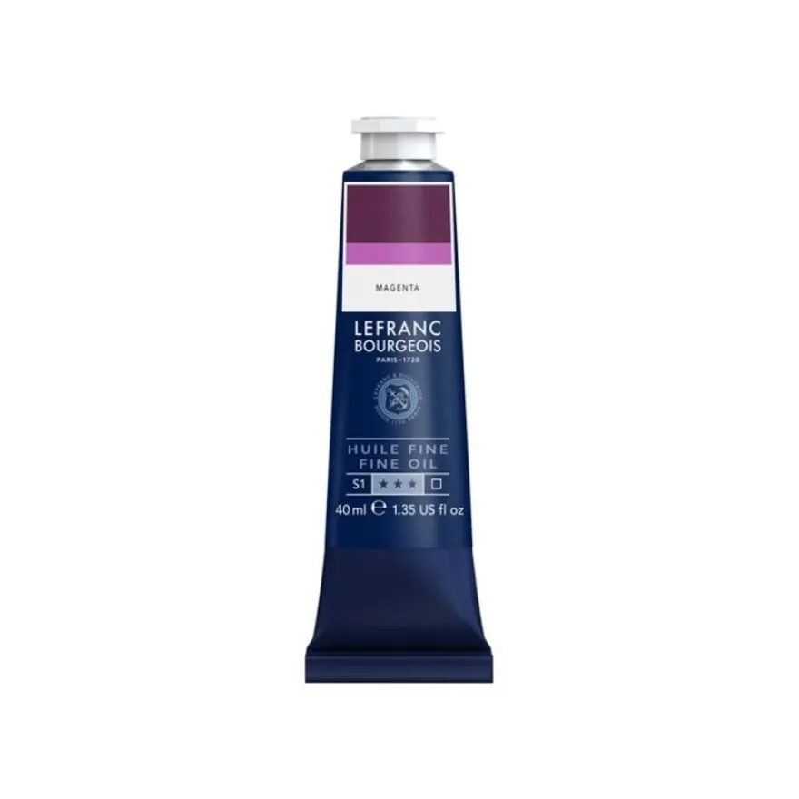 Lefranc Bourgeois - Peinture à l'huile - magenta - transparent - fine - 40 ml