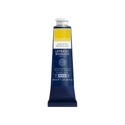 Lefranc Bourgeois - Peinture à l'huile - jaune moyen - semi-opaque - fine - 40 ml