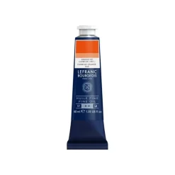 Lefranc Bourgeois - Peinture à l'huile - teinte orange de cadmium - semi-opaque - fine - 40 ml