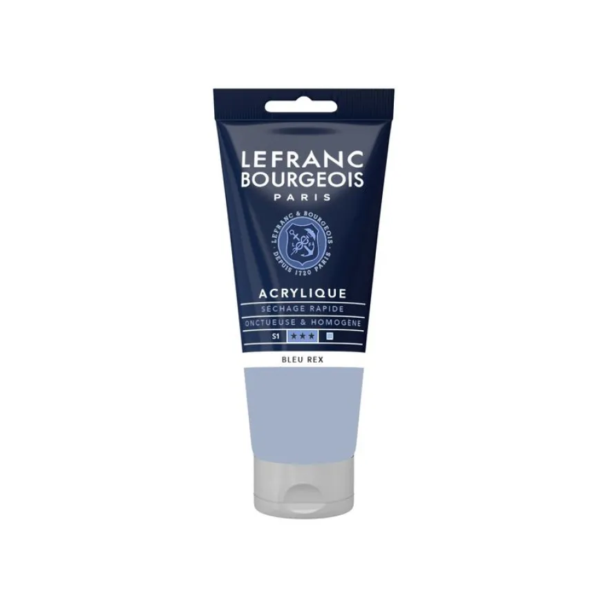 Lefranc Bourgeois - Peinture acrylique - bleu rex - 80 ml