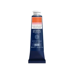 Lefranc Bourgeois - Peinture à l'huile - orange vermillon - transparent - fine - 40 ml