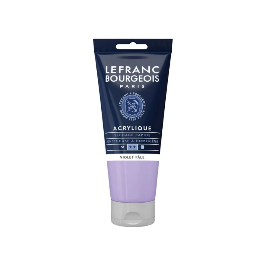 Lefranc Bourgeois - Peinture acrylique - violet pâle - 80 ml