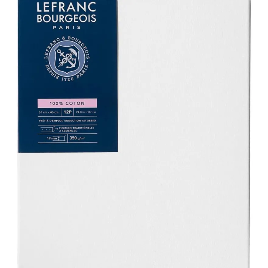 Lefranc Bourgeois Classic - Toile pré-étirée - 12P - 100 % coton