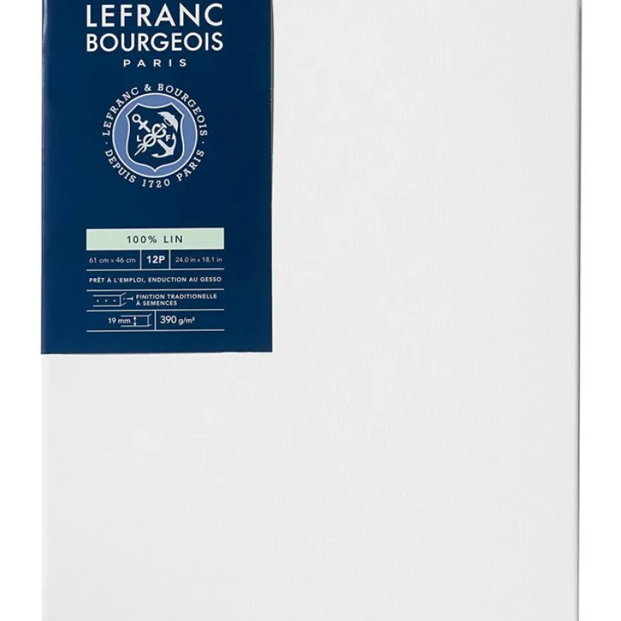 Lefranc Bourgeois Classic - Toile pré-étirée - 12P - 100 % lin