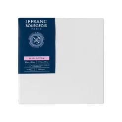 Lefranc Bourgeois Classic - Toile pré-étirée - châssis peinture - 20 x 20 cm - 100 % coton