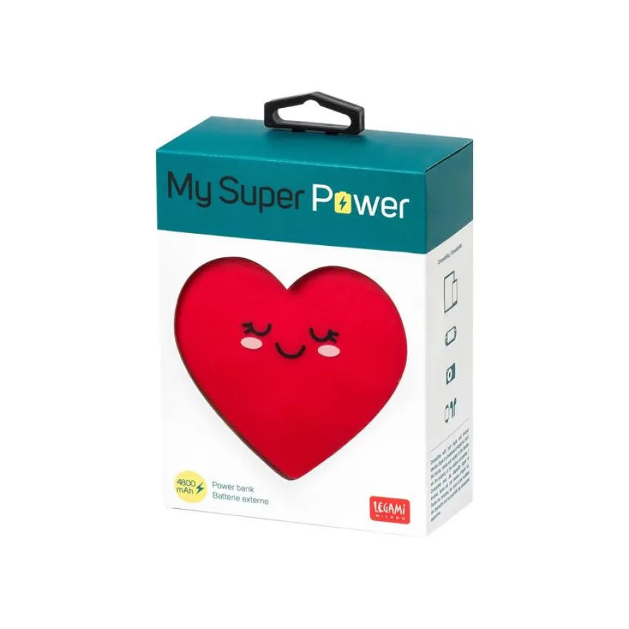 Legami - Batterie externe 4800MAH - cœur