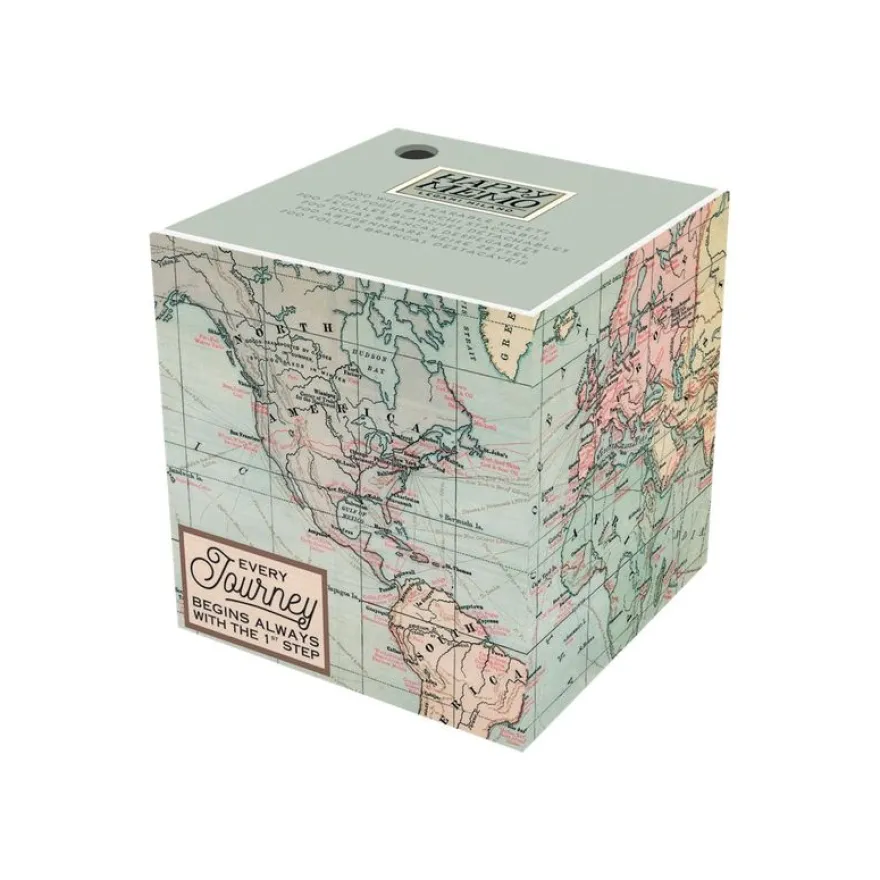 Legami - Bloc-notes Cube - motif map