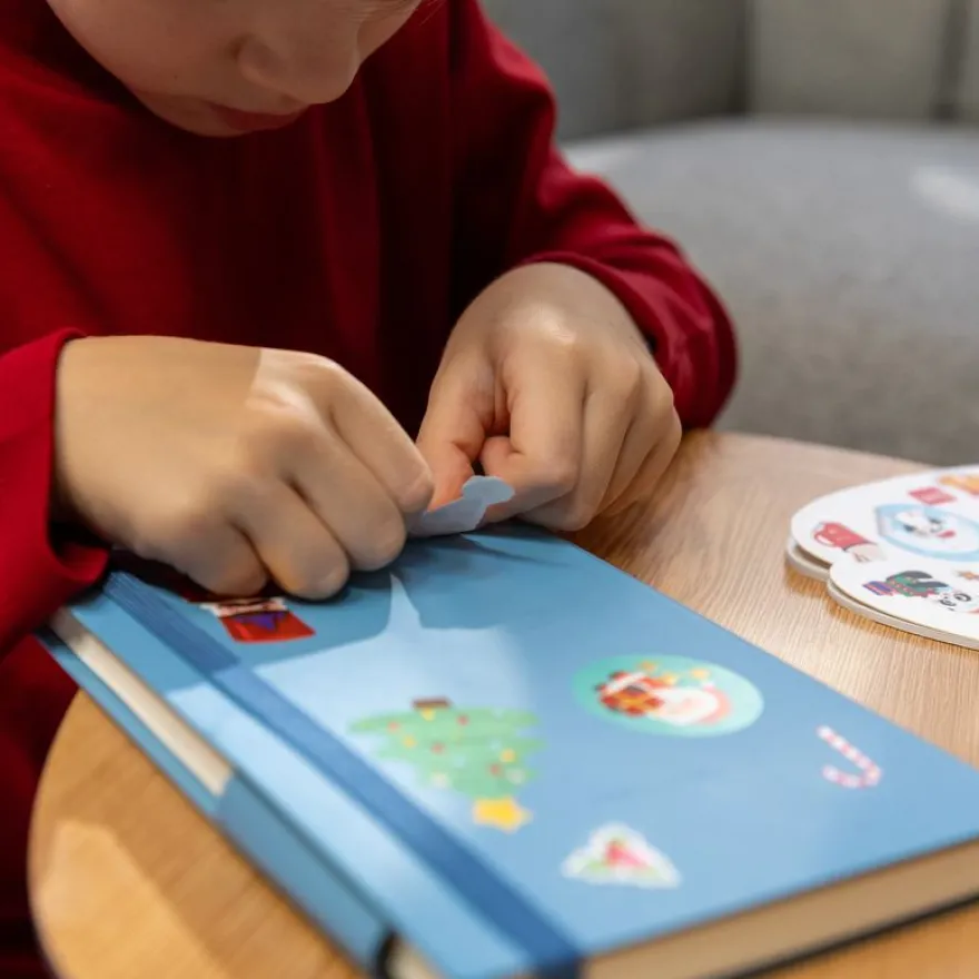 Legami - Cahier de 150 autocollants de Noël - Santa Claus