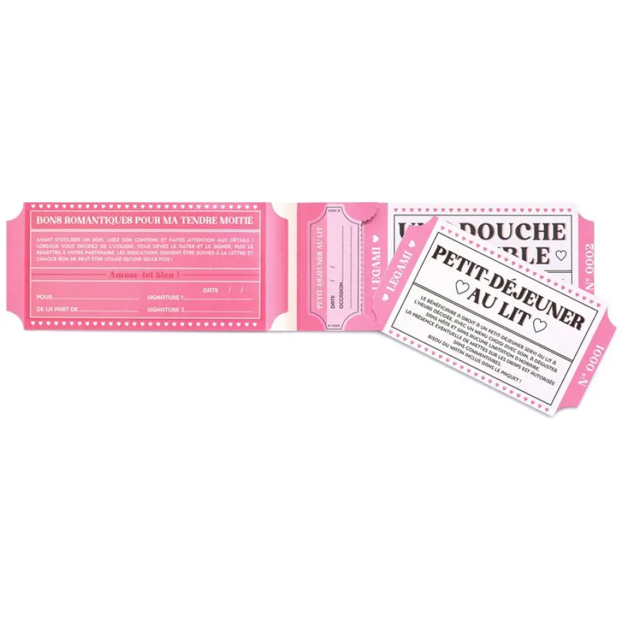 Legami - Carnet de 24 bons romantiques