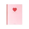 Legami - Carnet de notes B5 - 18,5 x 24,8 cm - ligné - 100 pages - cœur